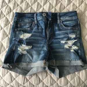 AE Ne(x)t Level High-Waisted Denim Short Short 40